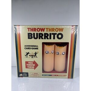Throw Throw Burrito Card Game by Exploding Kittens Dodgeball New and Sealed